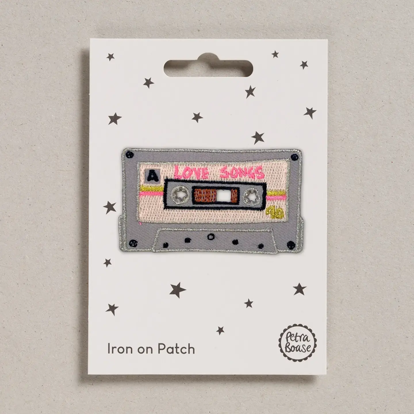 PETRA BOASE Aufnäher / Iron on patch – Tape LOVE SONGS