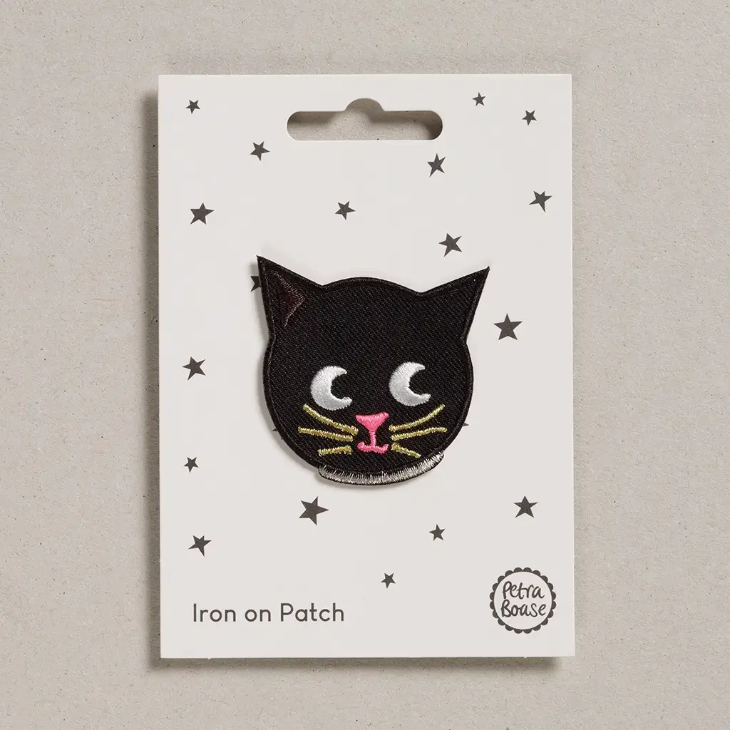PETRA BOASE Aufnäher / Iron on patch – Happy Cat