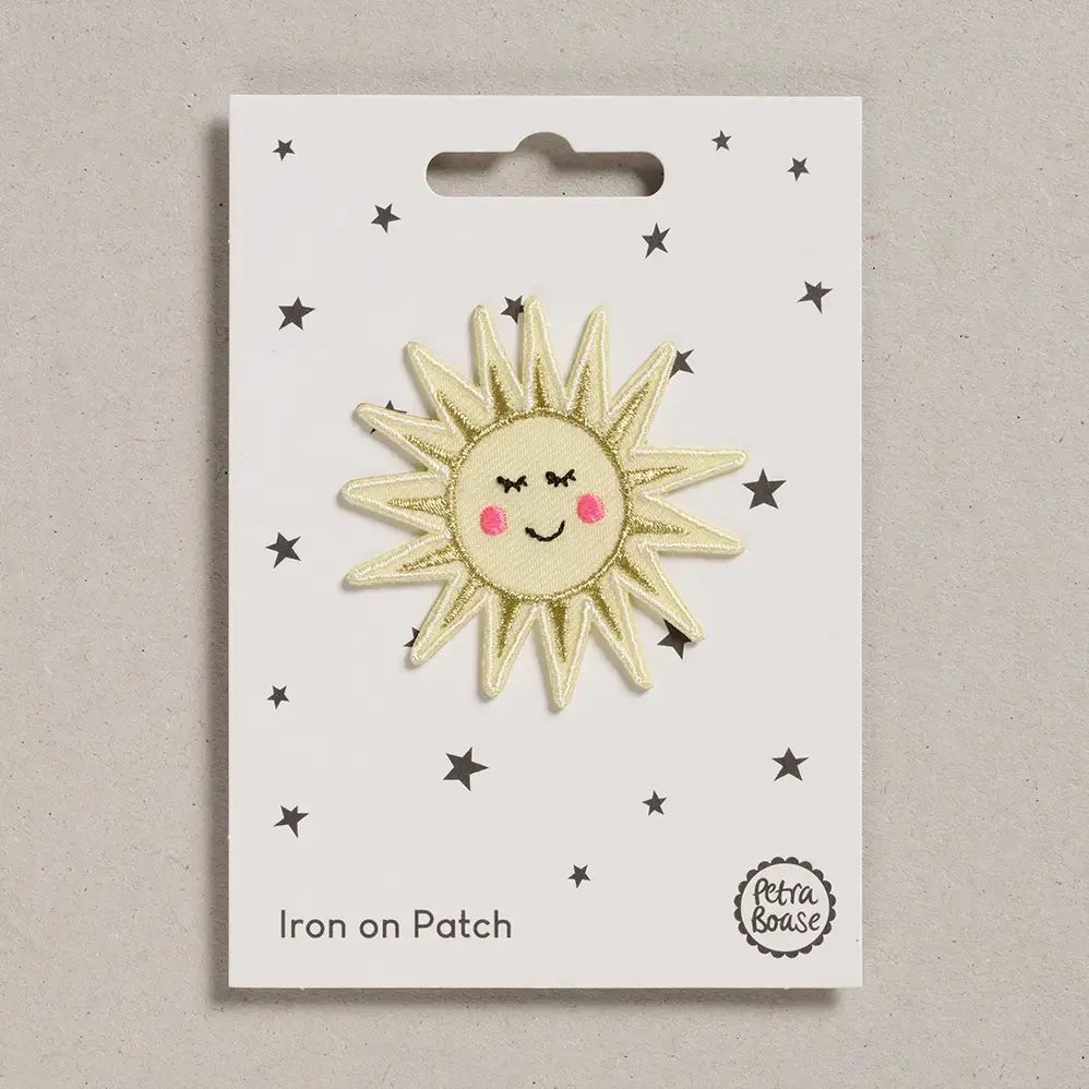 PETRA BOASE Aufnäher / Iron on patch – Happy Sun