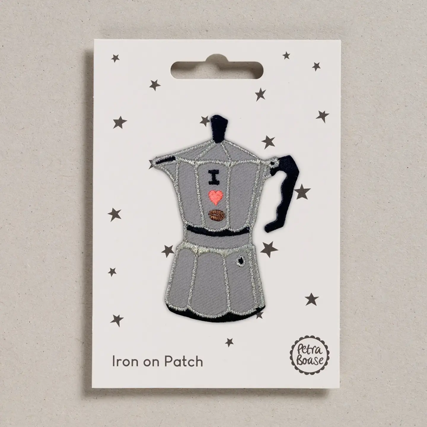 PETRA BOASE Aufnäher / Iron on patch – Mokka