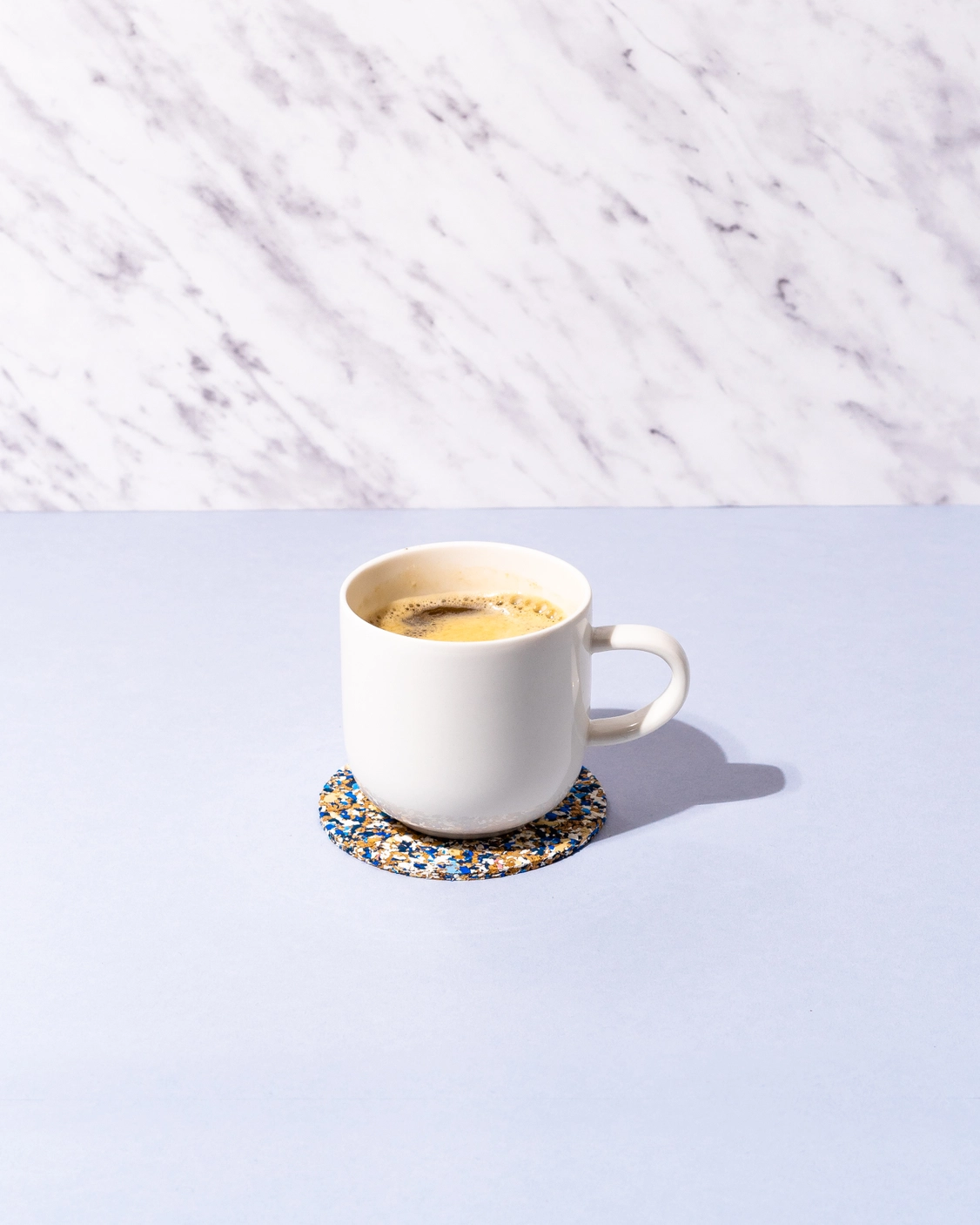 Untersetzer aus Kork und recyceltem Material BLAU