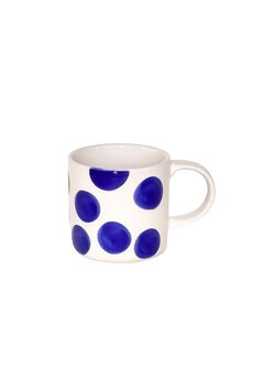 MAGAZIN MINORI Tasse mit Henkel Dots - mare blue