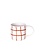 MAGAZIN MINORI Tasse mit Henkel Grid - cotto orange