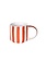 MAGAZIN MINORI Tasse mit Henkel Stripes - cotto orange