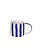 MAGAZIN MINORI Tasse mit Henkel Stripes – mare blue