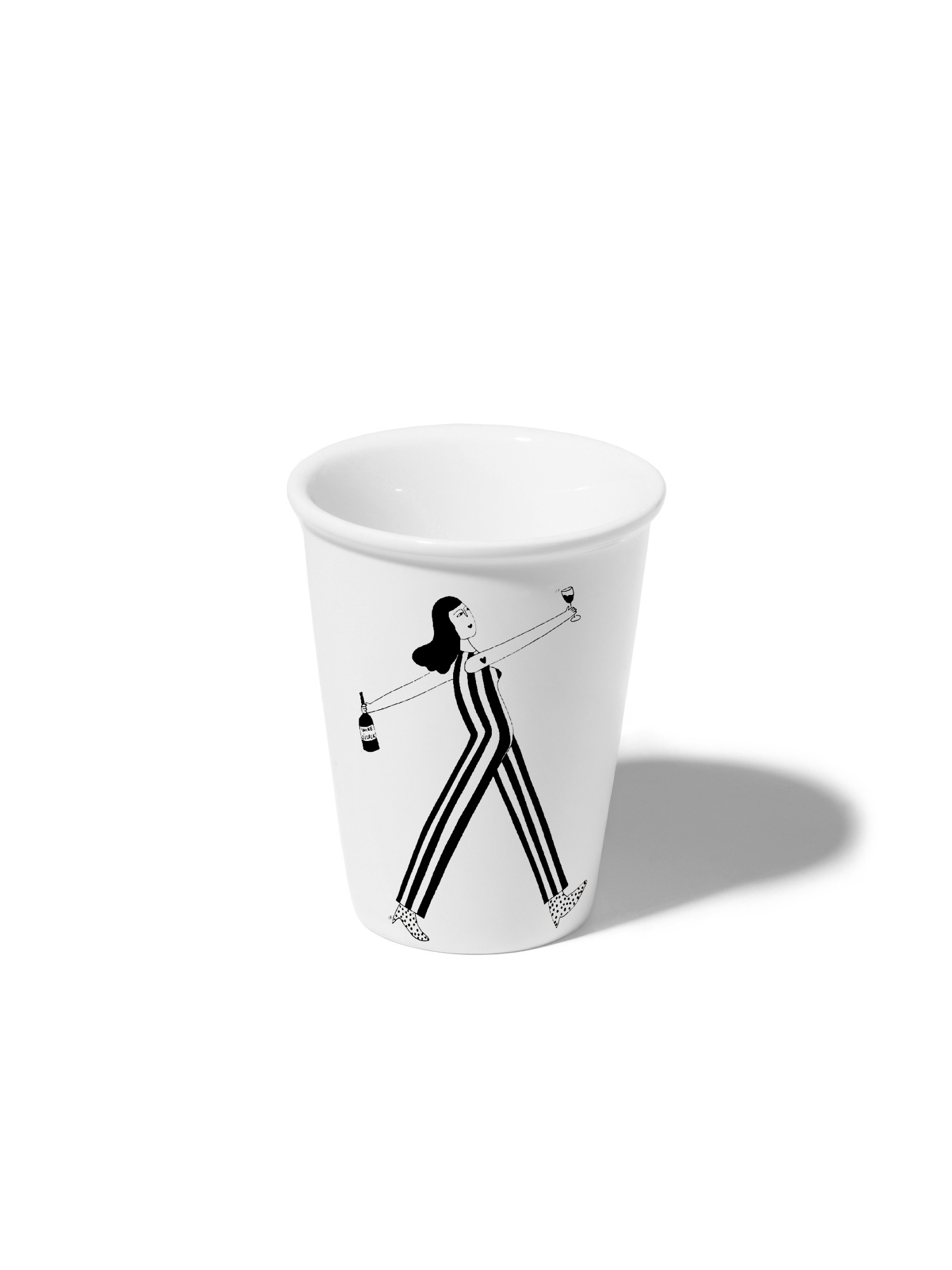 HELEN B Porzellanbecher WINE O'CLOCK