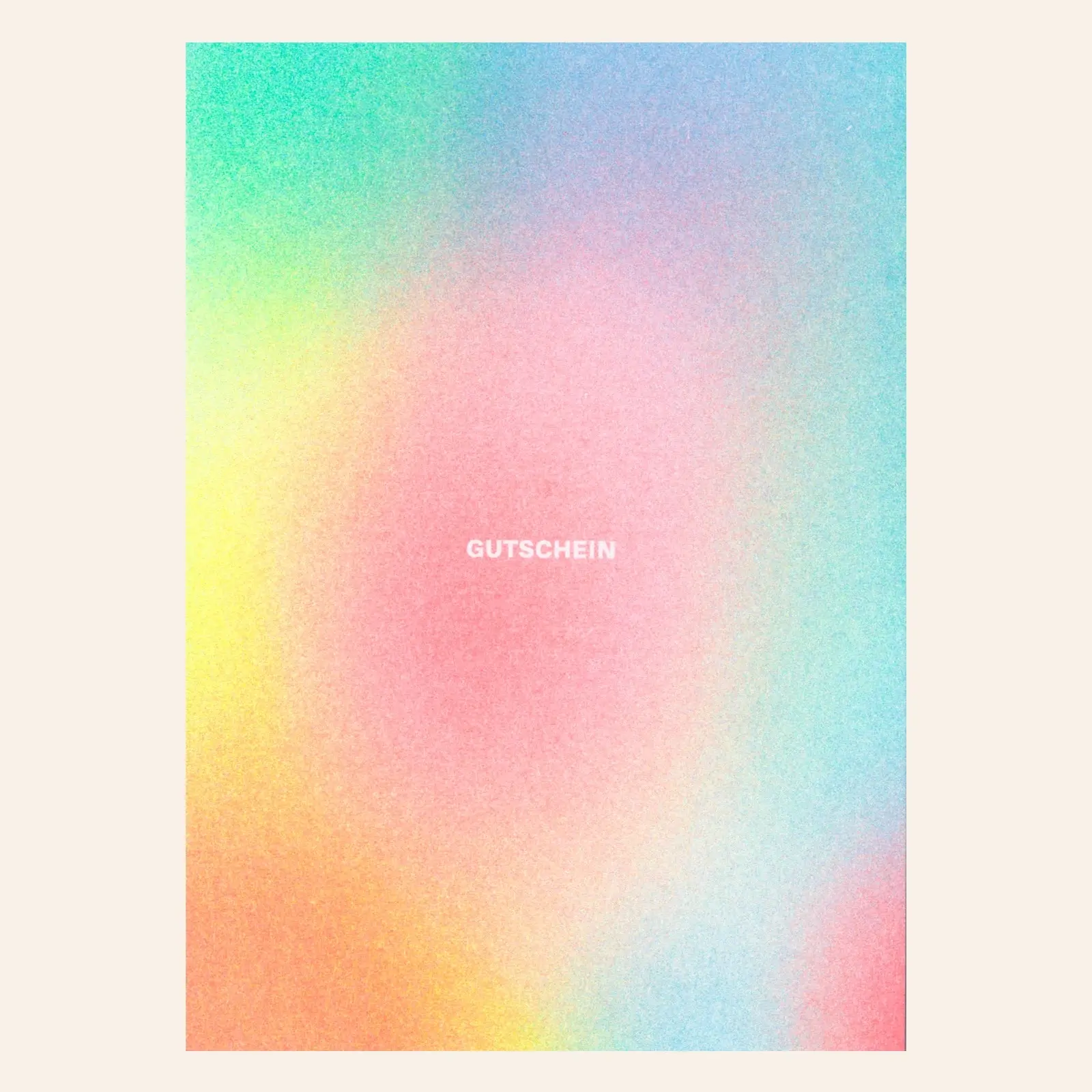 HERR UND FRAU RIO Riso Karte Gutschein & transparentes Couvert