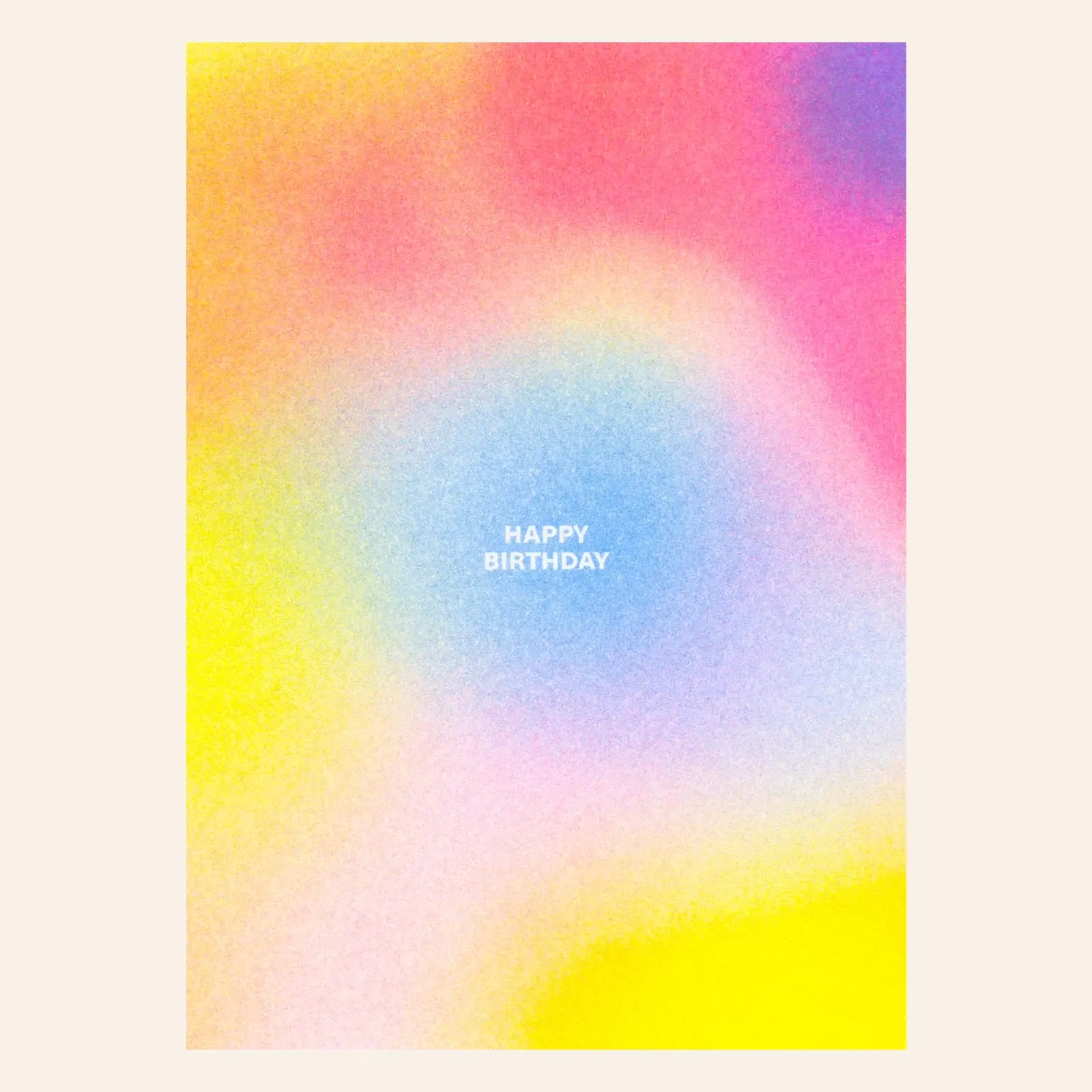 HERR UND FRAU RIO Riso Karte Happy Birthday & transparentes Couvert