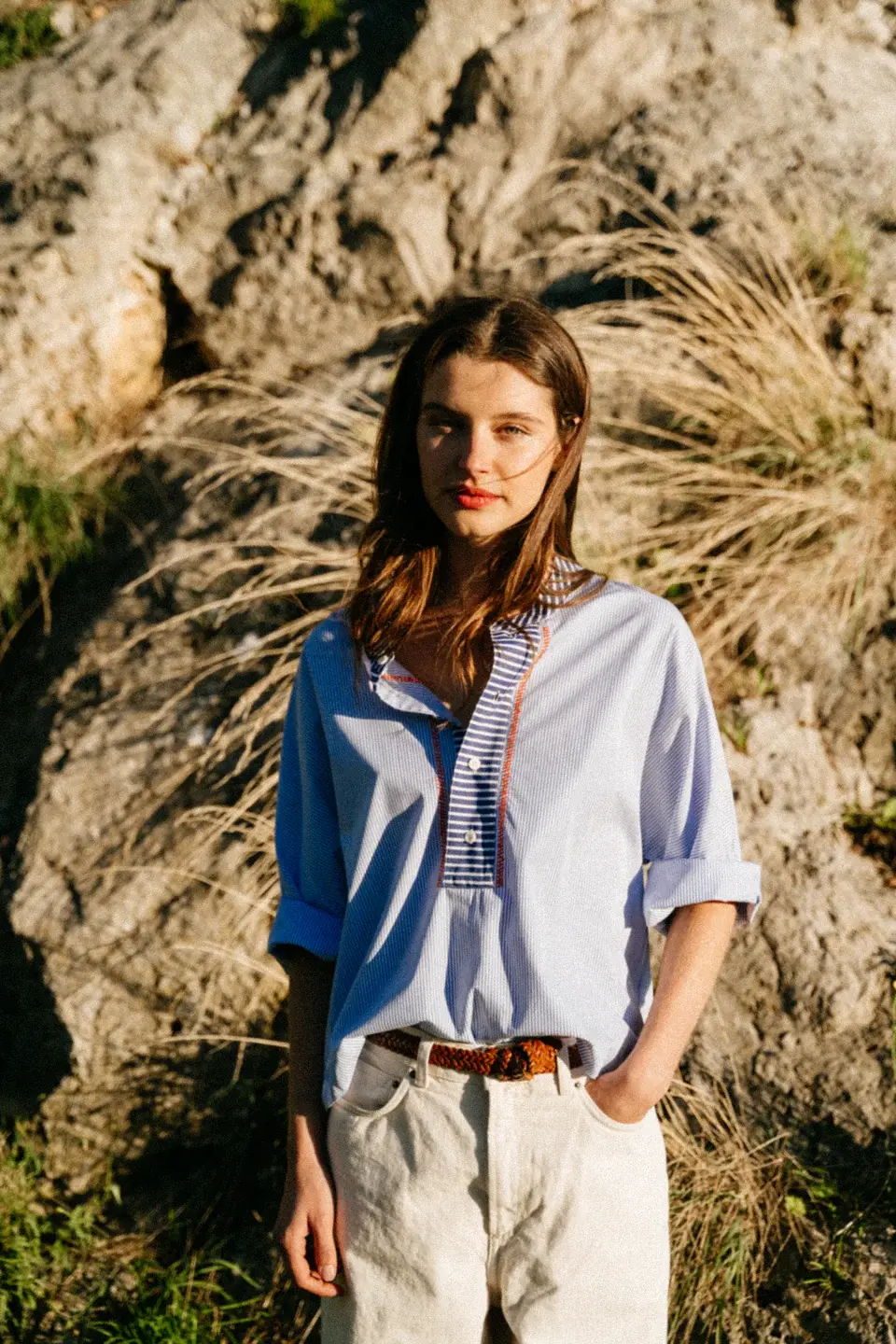 SACRECOEUR Chemise JOLINE – ciel bleu
