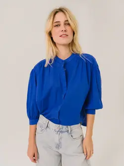 SACRECOEUR Chemise CARLA – wave bleu