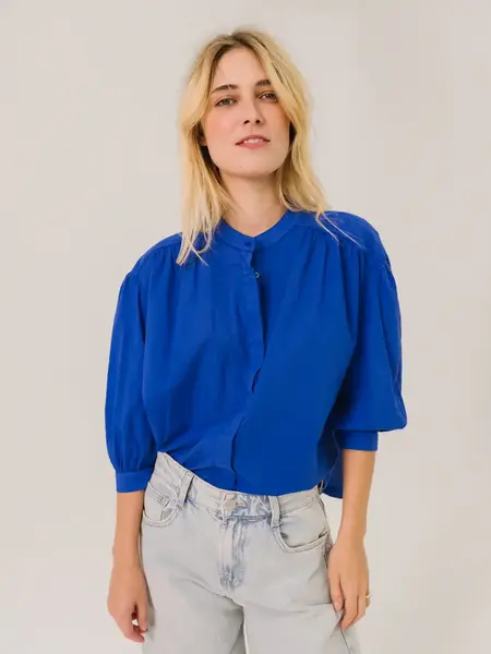 SACRECOEUR Chemise CARLA – wave bleu