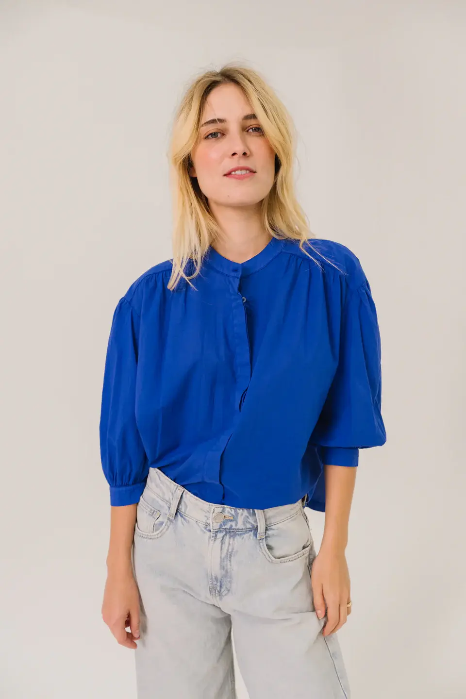 SACRECOEUR Chemise CARLA – wave bleu