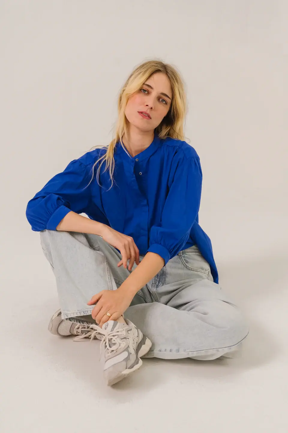 SACRECOEUR Chemise CARLA – wave bleu