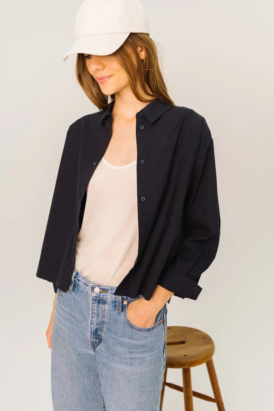 SACRECOEUR Chemise BILLIE – navy bleu