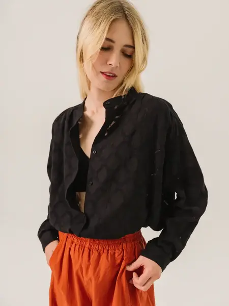 SACRECOEUR Chemise ELLA – carta noir