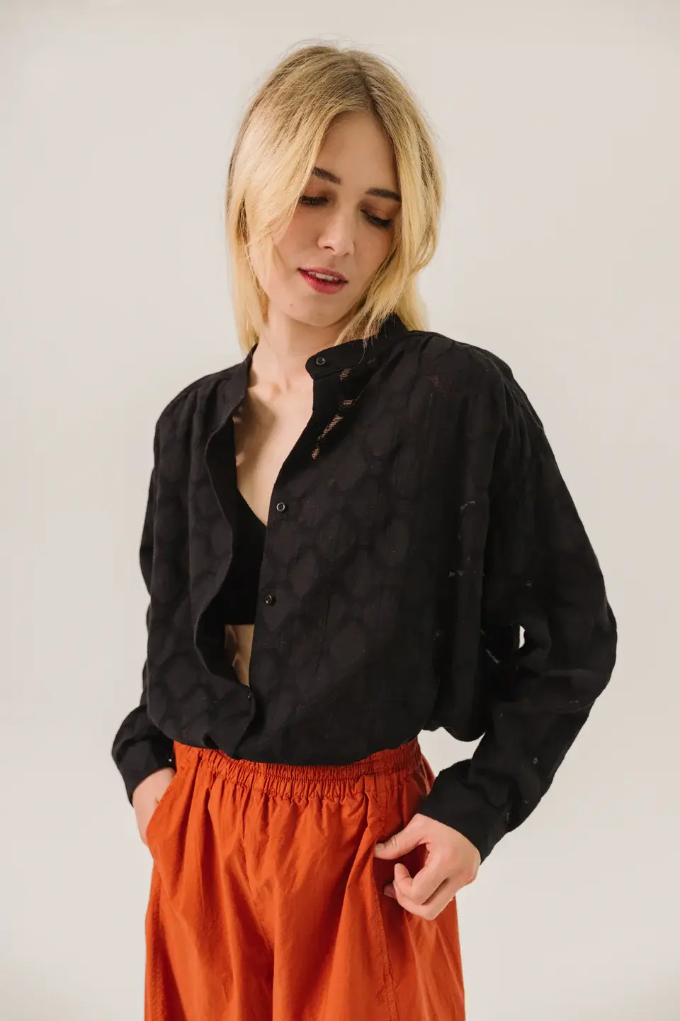 SACRECOEUR Chemise ELLA – carta noir