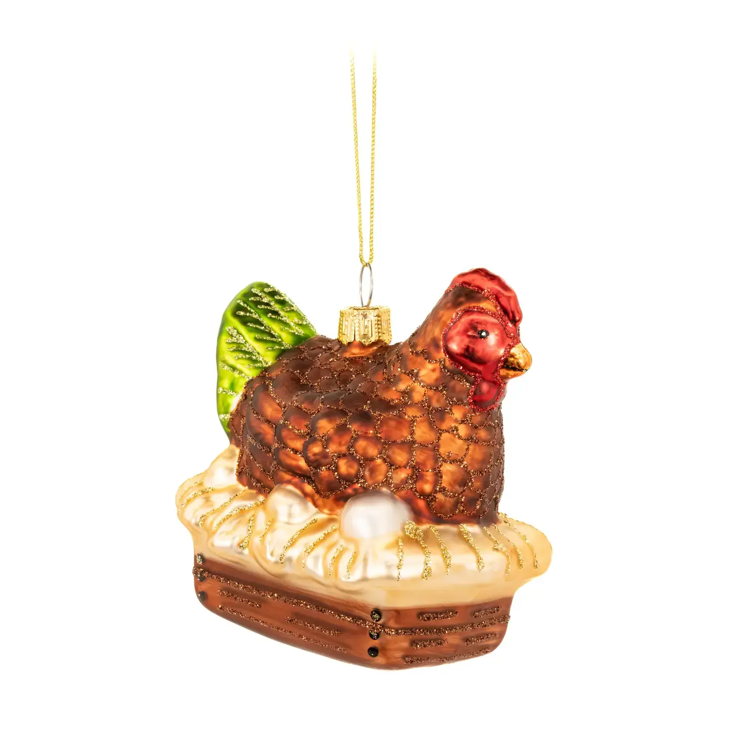 SASS & BELLE Glashänger – Huhn auf dem Nest