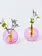 BLOCK DESIGN Reversible Mini Bubble Vase – Rosa und Gelb