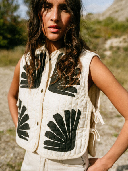 TINSELS Gilet EAST. MERINGUE