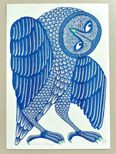 STRANGFORD RISO Kunstdruck A Wing and A Prayer