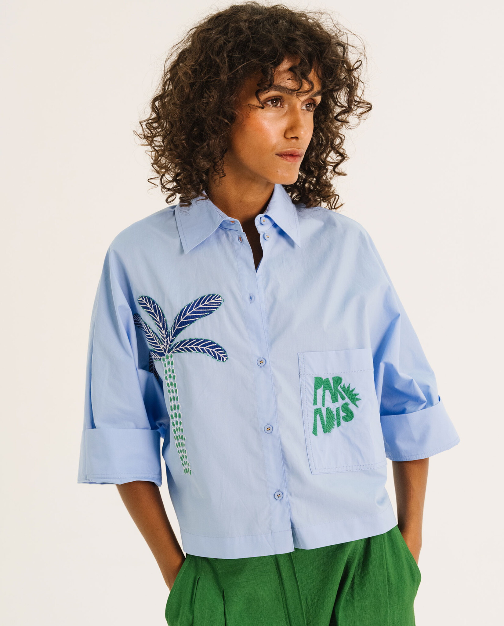 TINSELS Chemise EMY. AZZURO