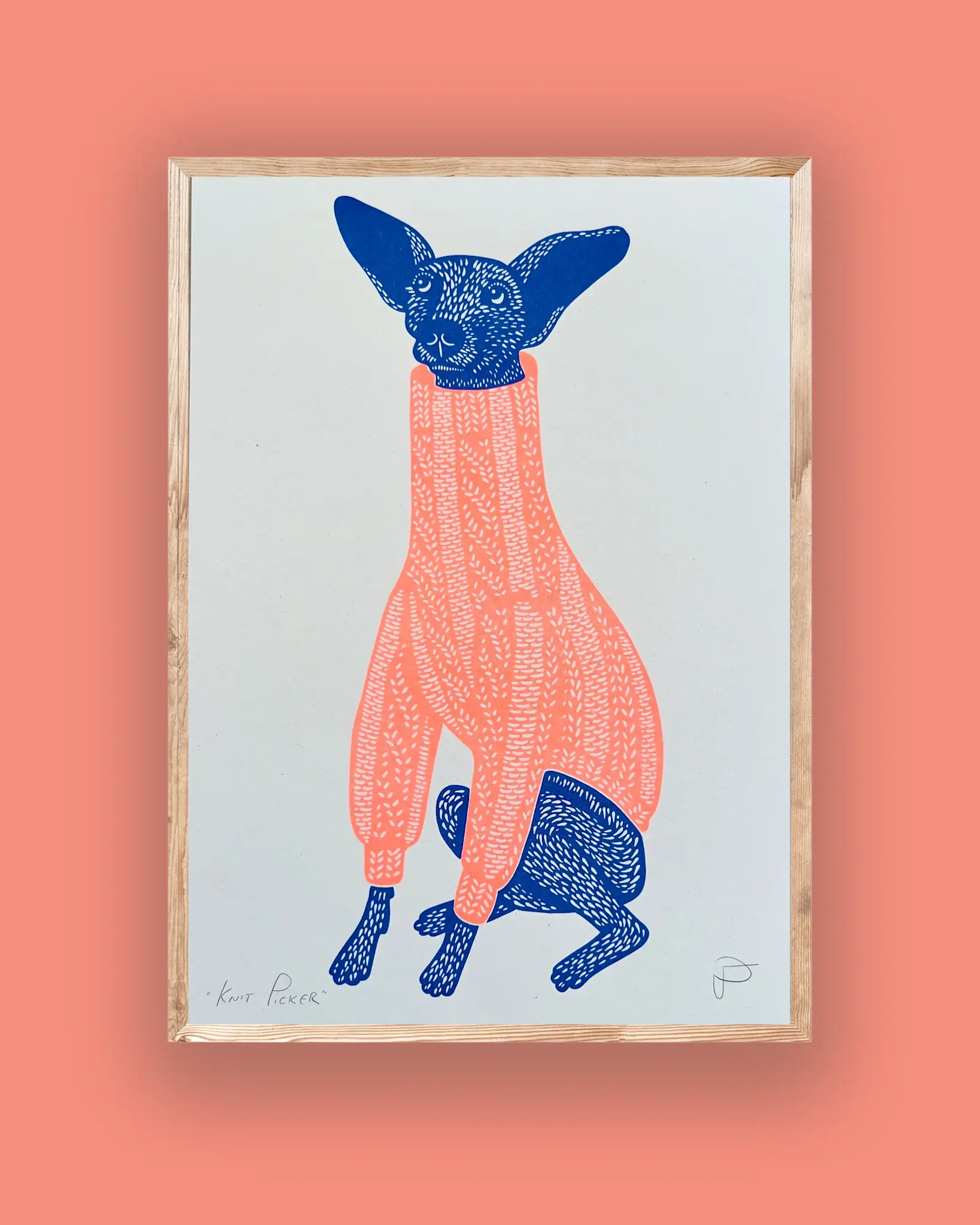 STRANGFORD RISO Kunstdruck Knit Picker