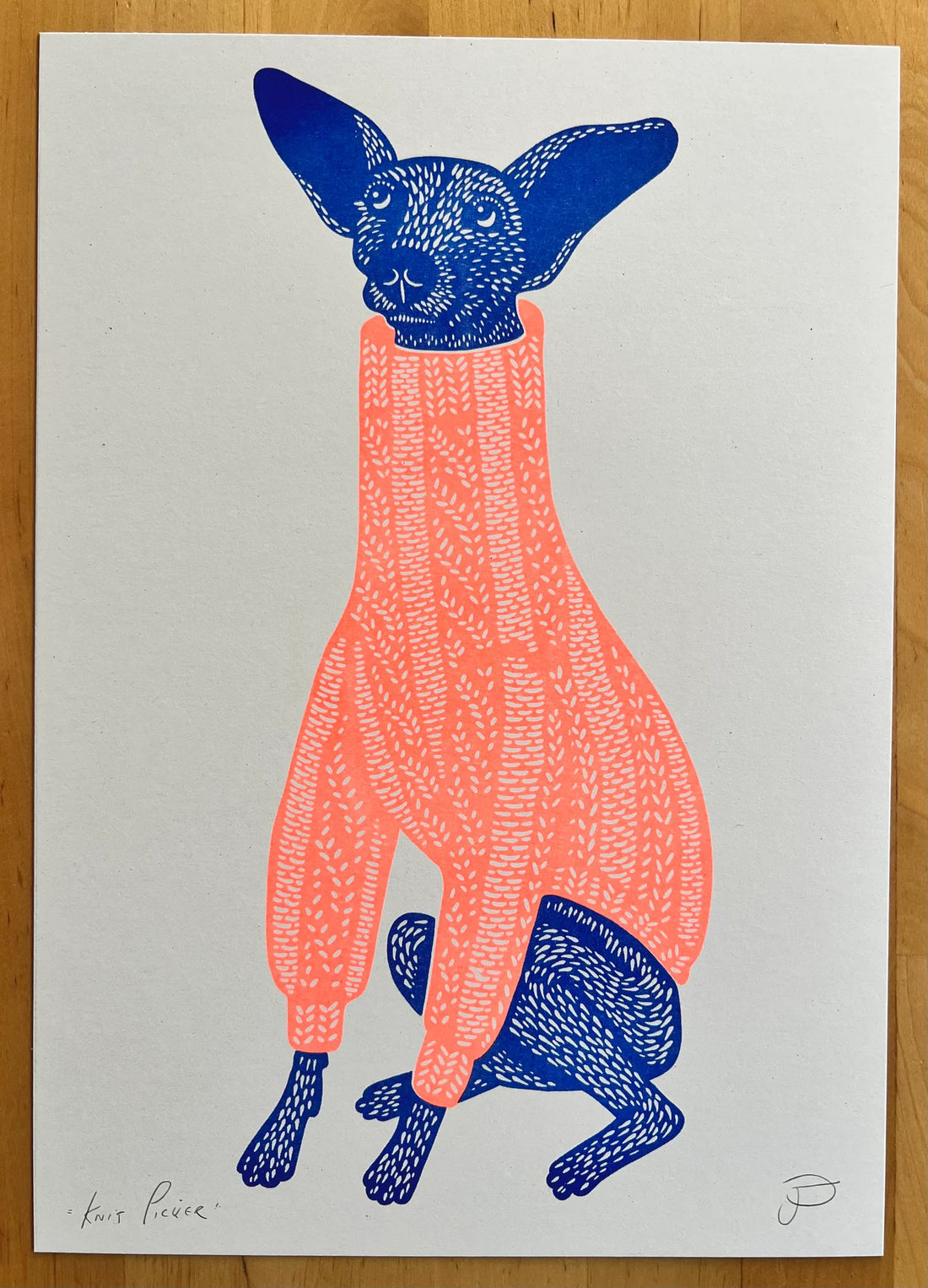 STRANGFORD RISO Kunstdruck Knit Picker