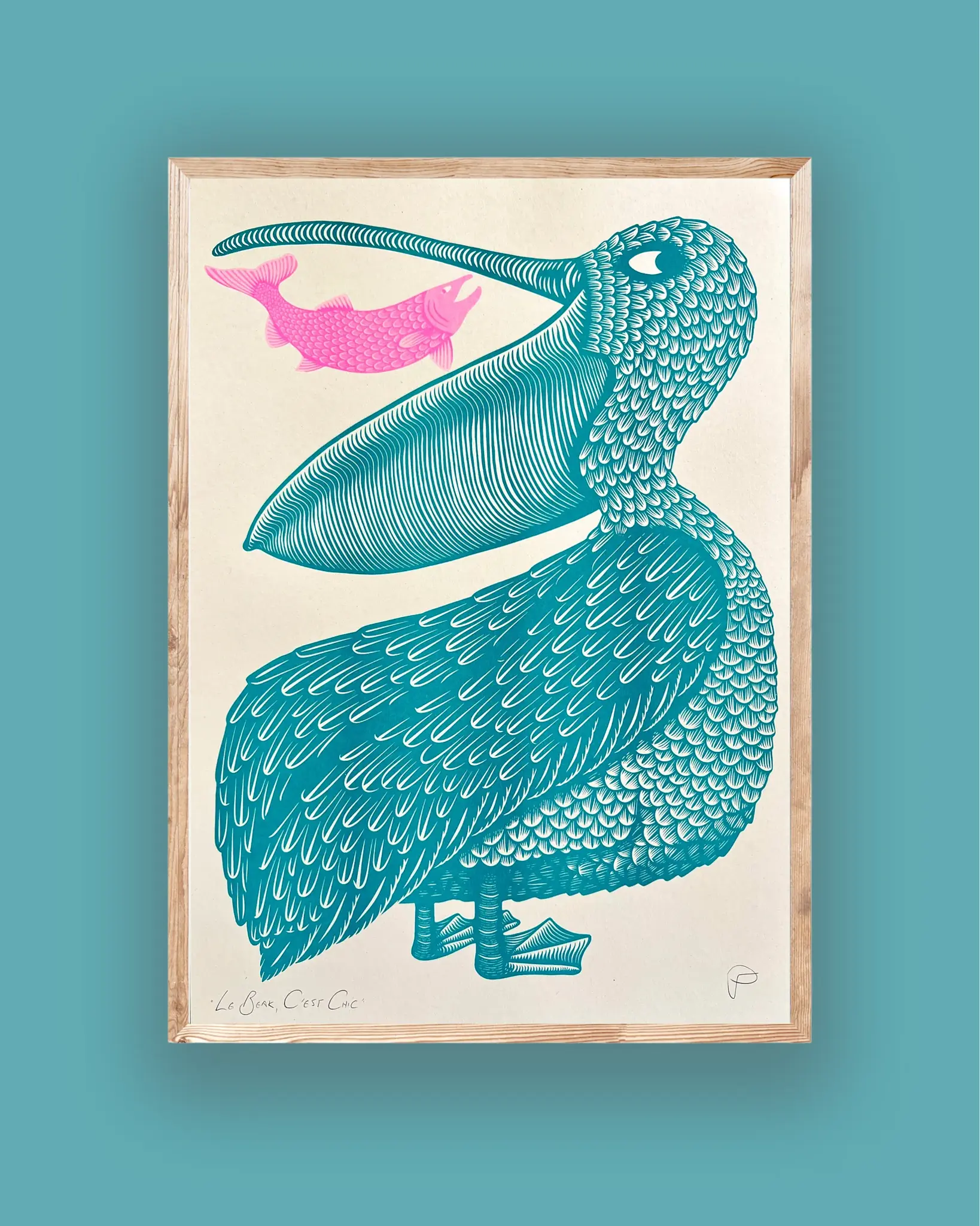 STRANGFORD RISO Kunstdruck Le Beak, C'est Chic