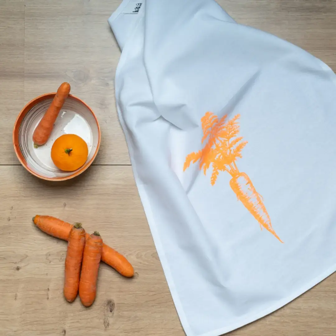 Geschirrtuch Organic Cotton / Siebdruck – Karotte