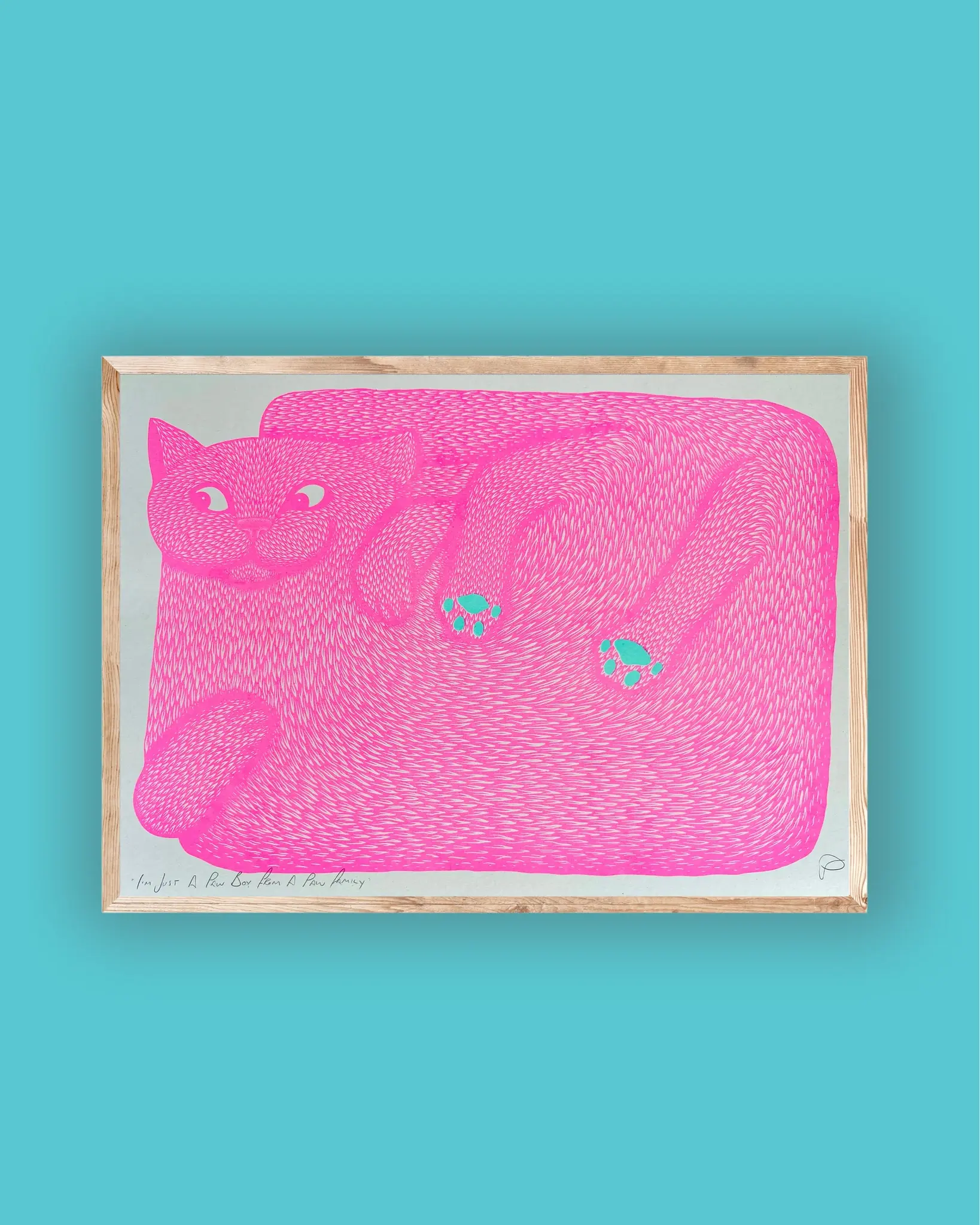 STRANGFORD RISO Kunstdruck I'm Just A Paw Boy From A Paw Family