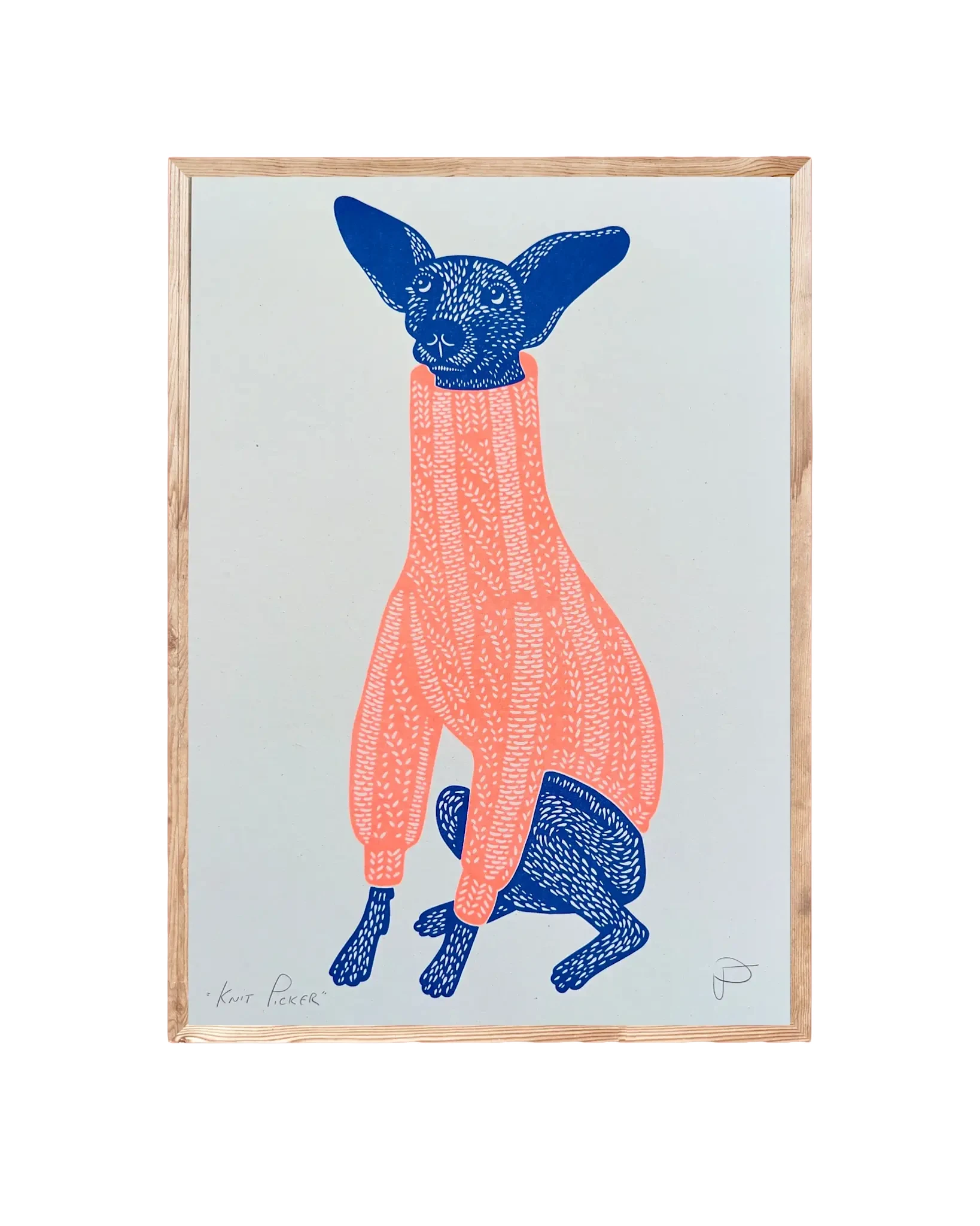 STRANGFORD RISO Kunstdruck Knit Picker