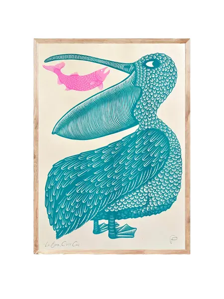 STRANGFORD RISO Kunstdruck Le Beak, C'est Chic