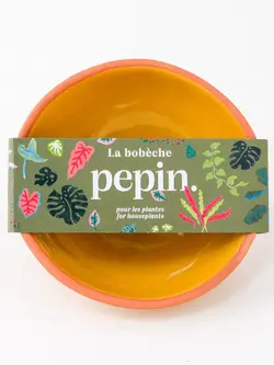 PEPIN. Pflanzen – Bobèche / Keimschale  Senfgelb