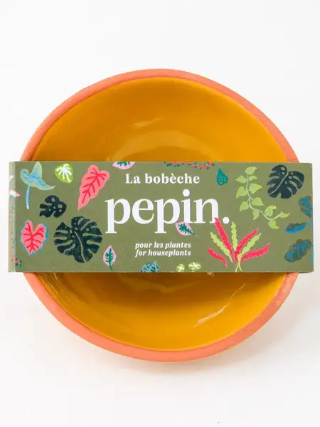 PEPIN. Pflanzen – Bobèche / Keimschale  Senfgelb