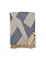 Decke diagonal gestreift – Blau Natur