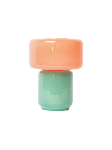 Glaslampe – Pink Petrol