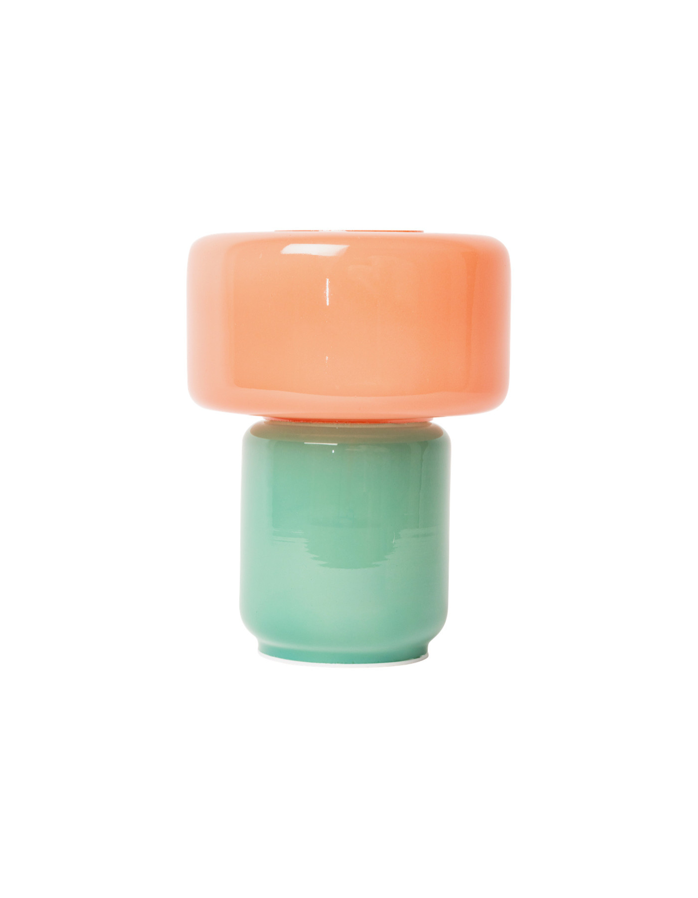 Glaslampe – Pink Petrol