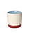 Blumentopf mit Unterteller gross – Blau Weiss Bordeaux