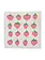 NICE LIFE Handbedrucktes Baumwolltuch / Geschirrtuch – Pink Strawberry