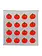 NICE LIFE Handbedrucktes Baumwolltuch / Geschirrtuch - Neon Tomate