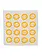 NICE LIFE Handbedrucktes Baumwolltuch / Geschirrtuch – Yellow Sun
