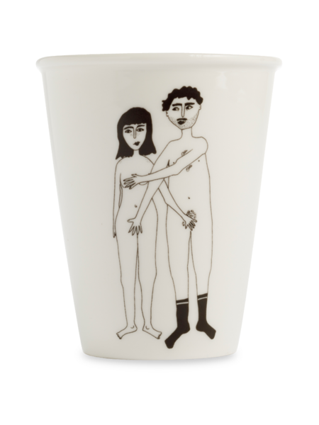 HELEN B Porzellanbecher NAKED COUPLE