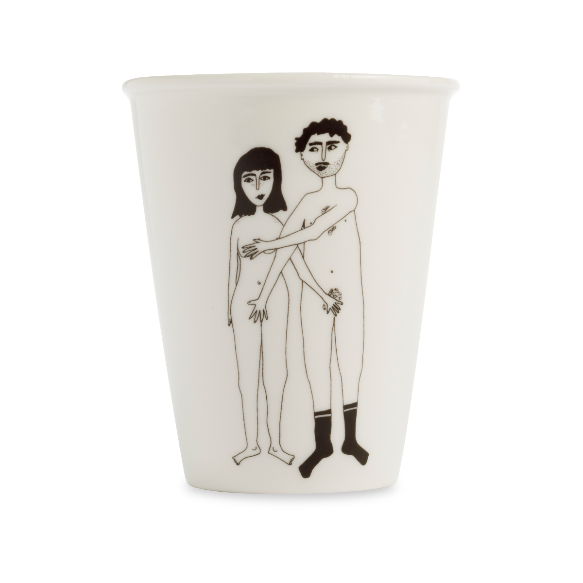 HELEN B Porzellanbecher NAKED COUPLE