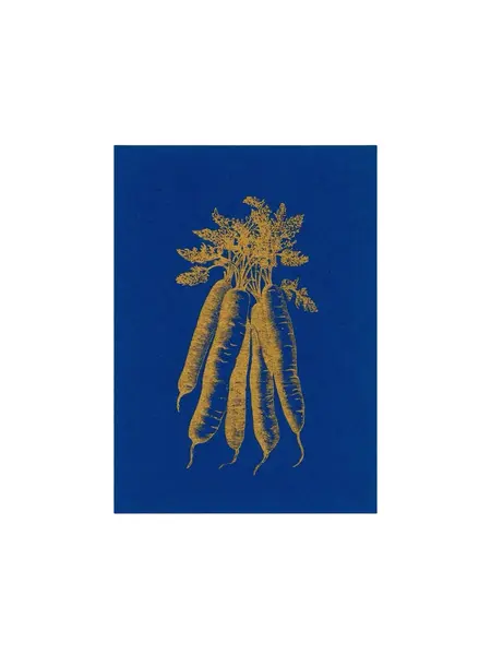 HERR UND FRAU RIO Riso Karte goldene Karotte & transparentes Couvert