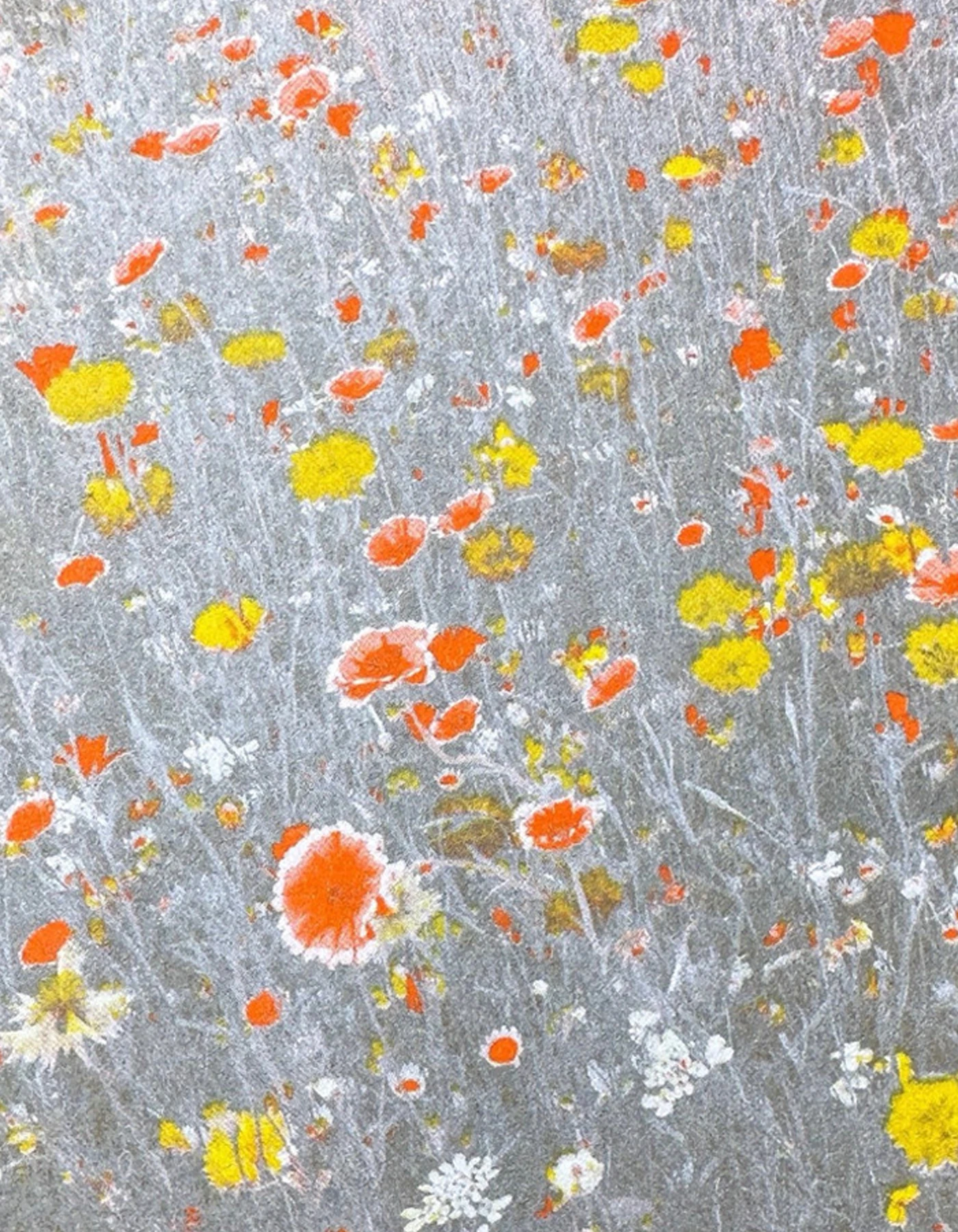 HERR UND FRAU RIO Riso Karte Blumenwiese gelb/orange & gelbes Couvert