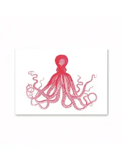 HERR UND FRAU RIO Riso Karte Oktopus & transparentes Couvert
