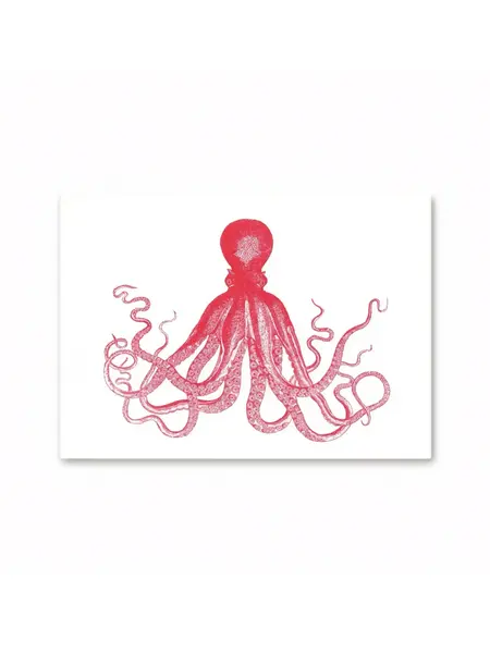 HERR UND FRAU RIO Riso Karte Oktopus & transparentes Couvert