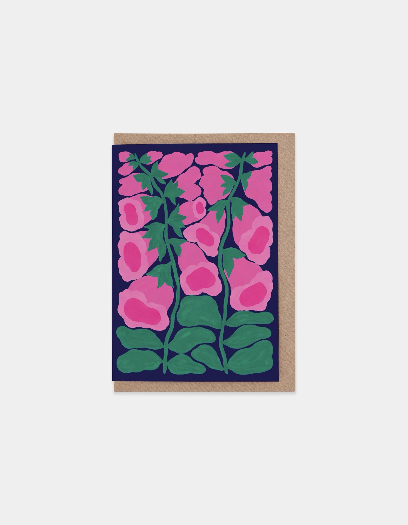 EVERMADE Doppelkarte foxglove pink