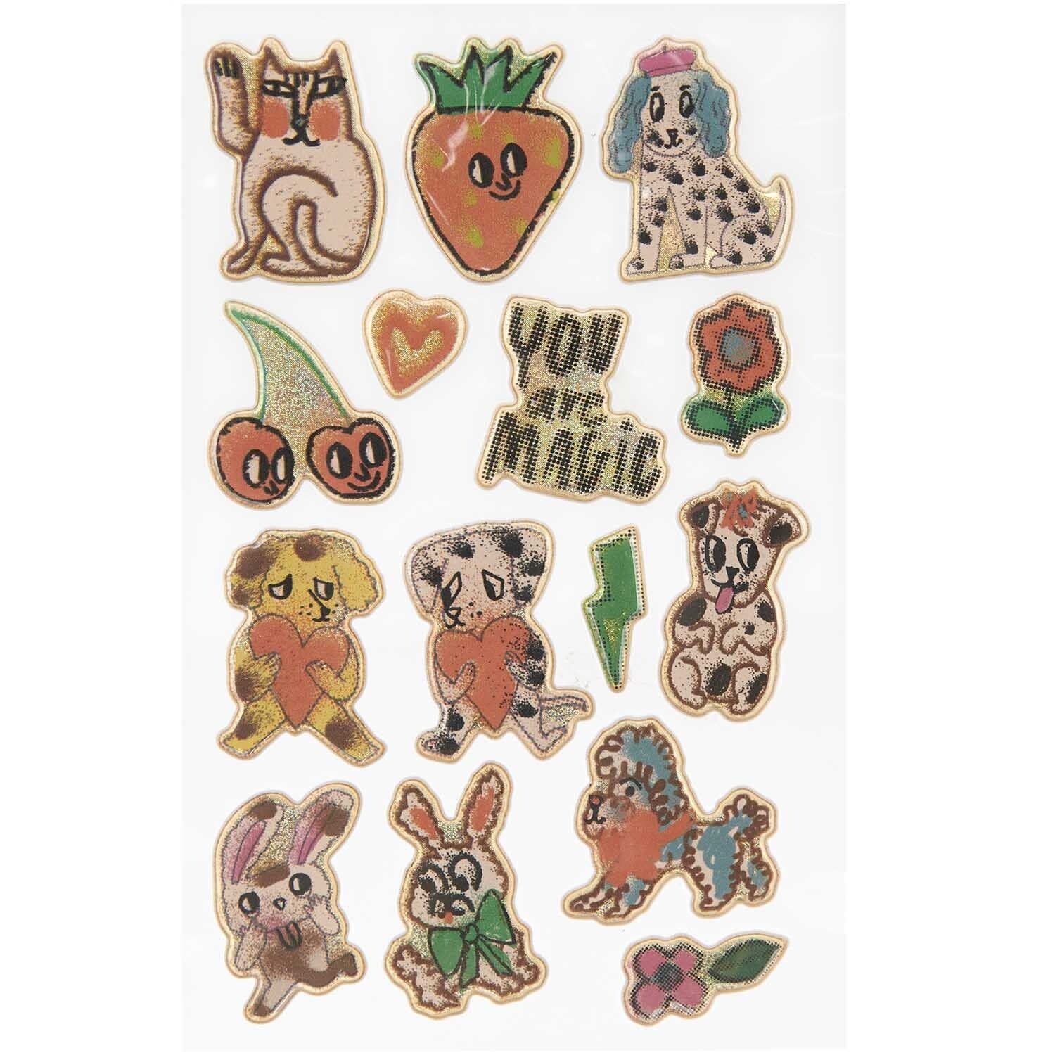 RICO DESIGN Puffy Sticker – Airbrush