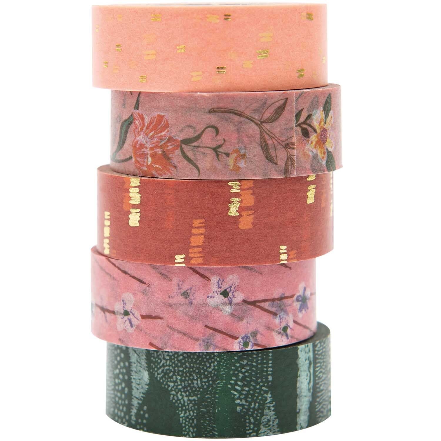 RICO DESIGN Tape Set Flowers – 5teilig